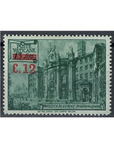 VATICAN 1952 Basilicas overprinted in red MH*