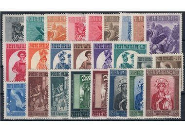VATICANO 1956 Annata Completa 25v MH*