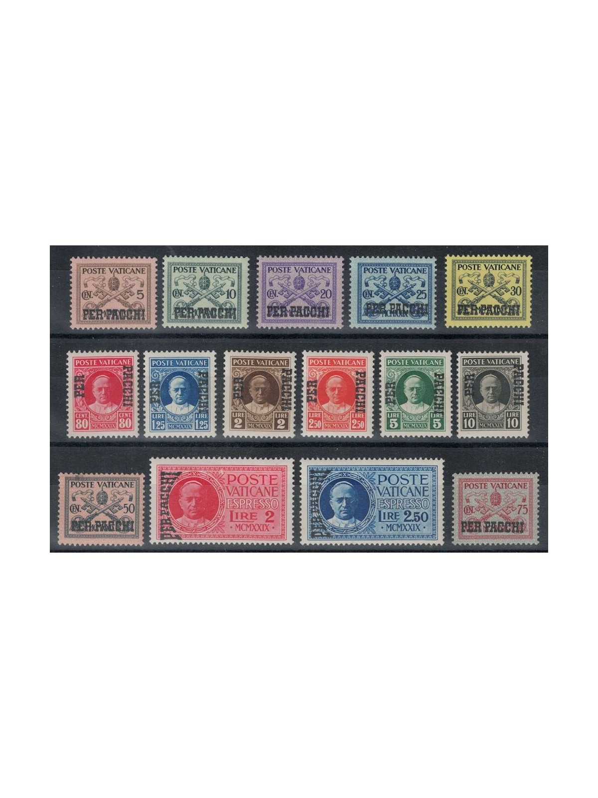 VATICANO 1931 Pacchi postali 15v MH*
