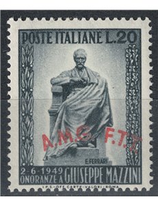 TRIESTE A 1949 Monumento a Mazzini MH*