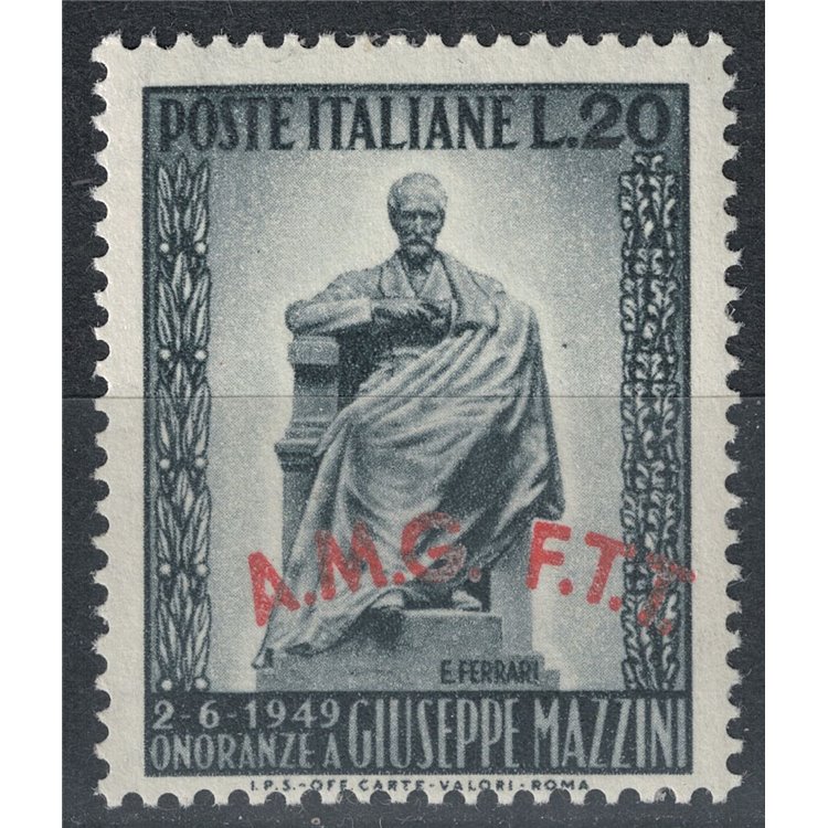 TRIESTE A 1949 Monumento a Mazzini MH*