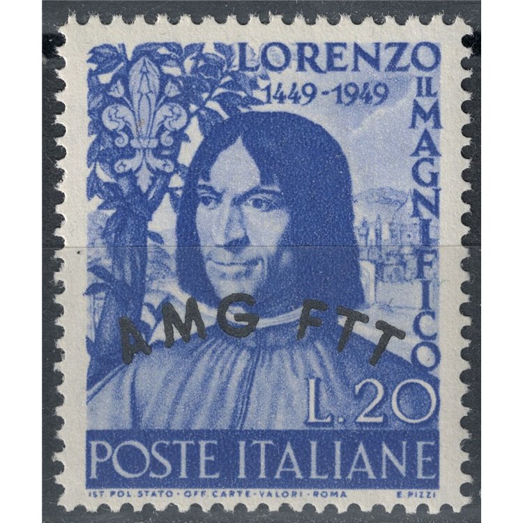 TRIESTE A 1949 Lorenzo il Magnifico MH*