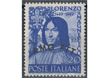 TRIESTE 1949 Lorenzo the Magnificent MH*
