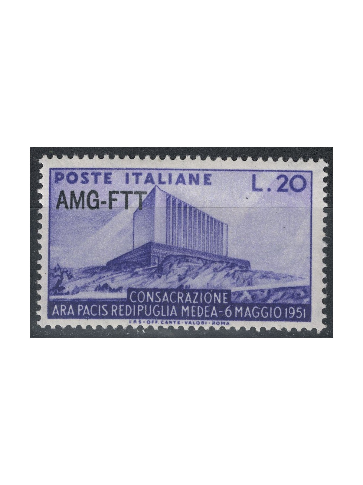 TRIESTE A 1951 Ara Pacis MH*