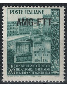 TRIESTE A 1949 Ponte di Santa Trinità MH*