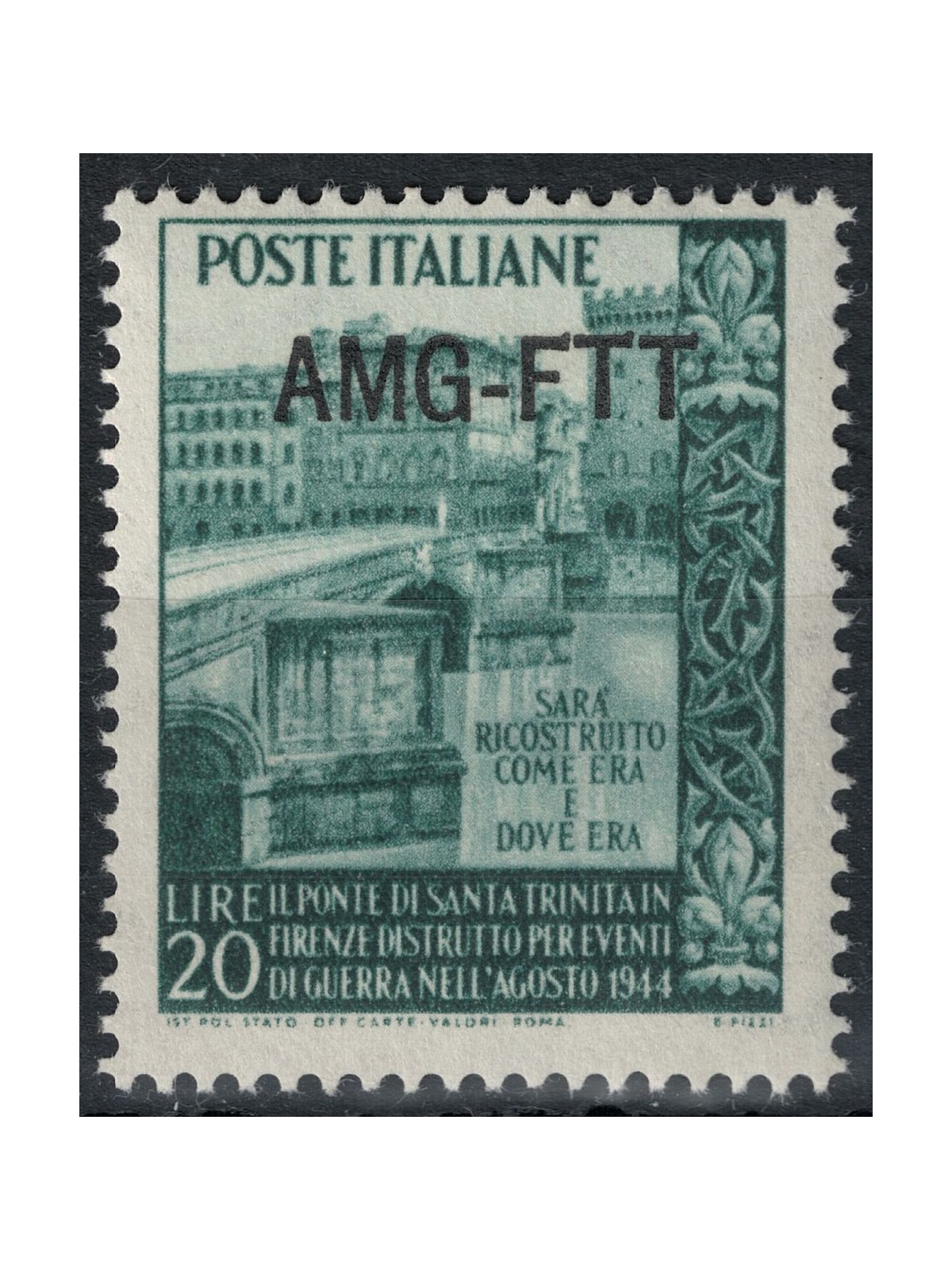 TRIESTE 1949 Santa Trinità Bridge MH*
