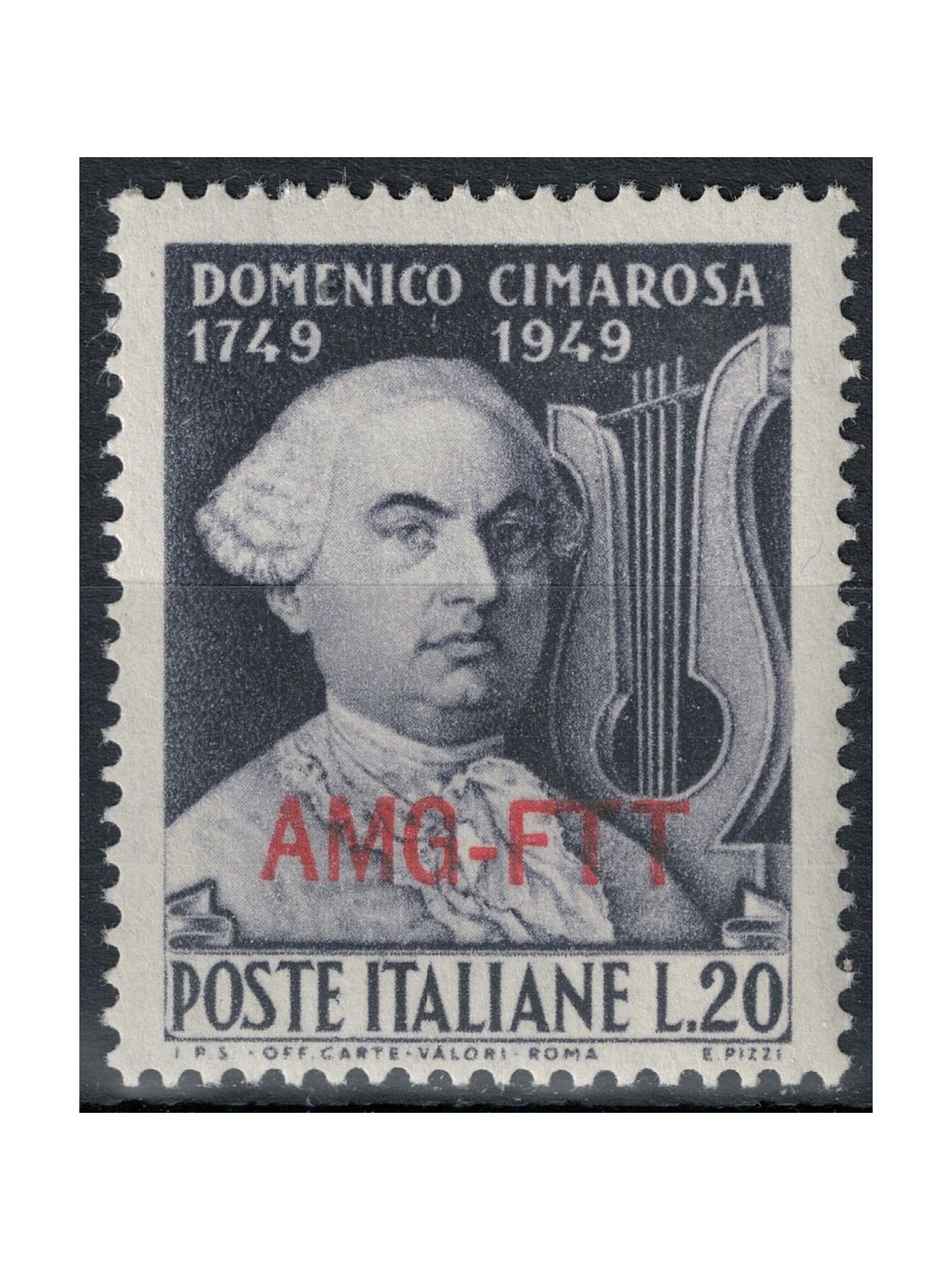 TRIESTE 1949 Domenico Cimarosa MH*