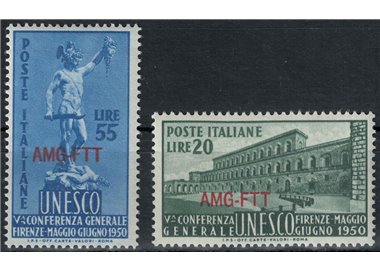 TRIESTE A 1950 Conferenza Unesco 2v MH*