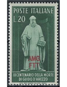 TRIESTE A 1950 Guido d'Arezzo MH*