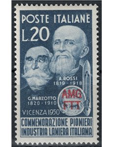 TRIESTE A 1950 Italian wool industry MH*