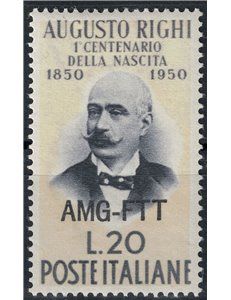 TRIESTE 1950 Augusto Righi MH*