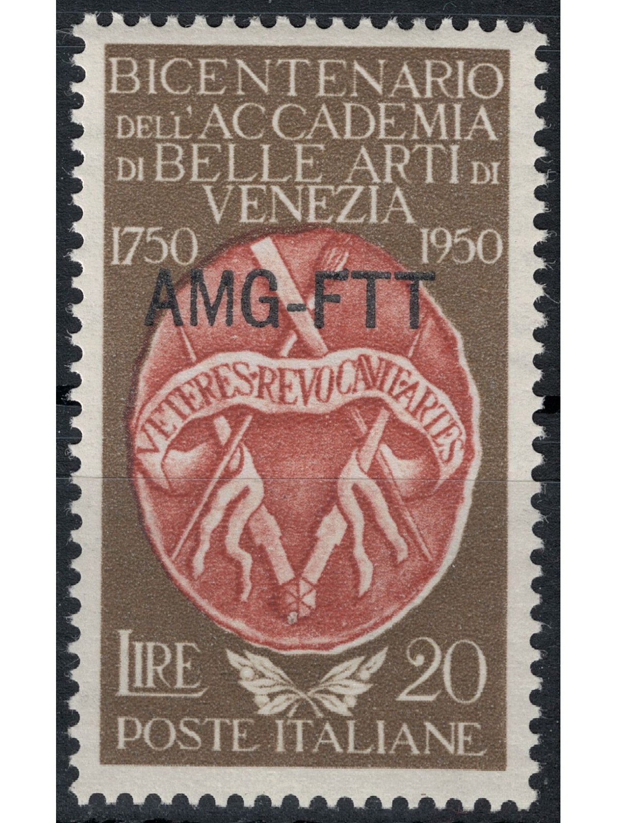 TRIESTE A 1950 Accademia di Belle Arti di Venezia MH*