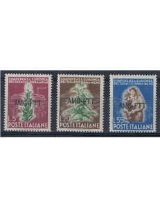 TRIESTE A 1950 Tobacco Conference 3v MH*
