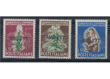 TRIESTE A 1950 Tobacco Conference 3v MH*