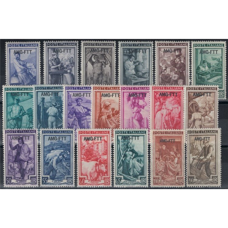 TRIESTE A 1950-53 Italy at Work 19v MH*
