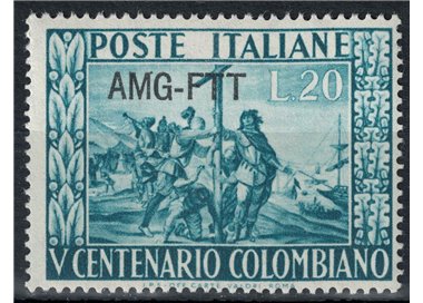 TRIESTE A 1951 Cristoforo Colombo MH*