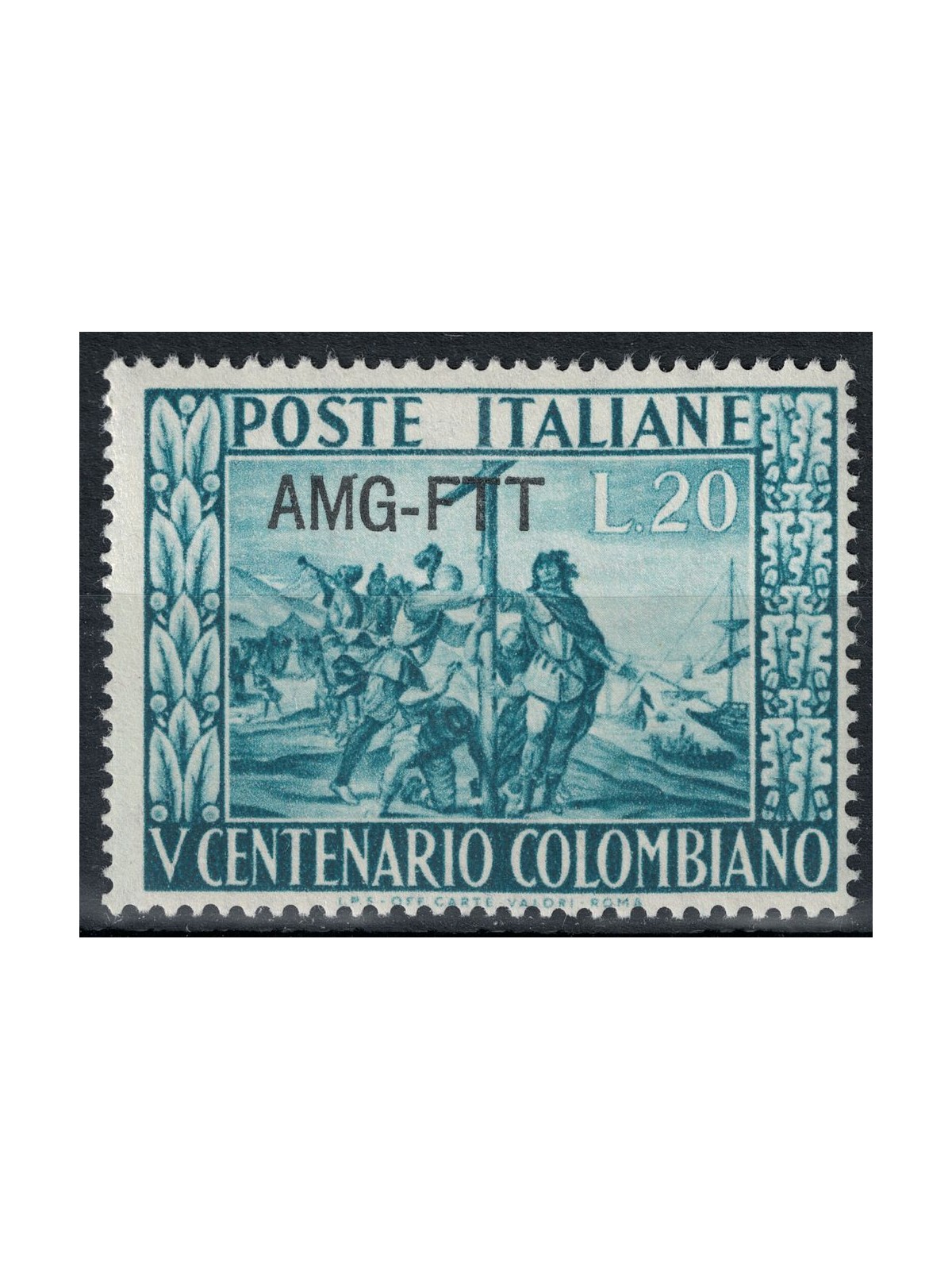 TRIESTE AT 1951 Cristoforo Colombo MH*