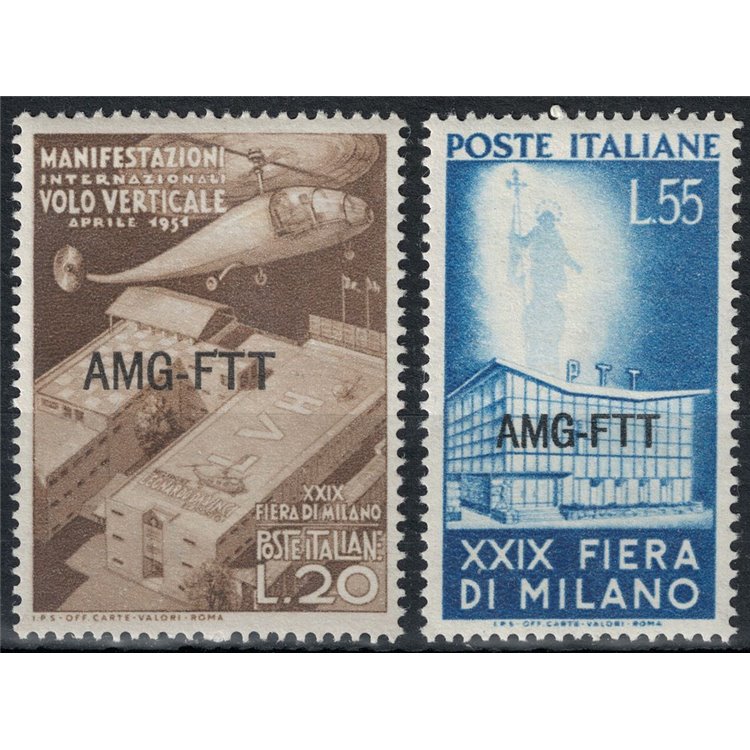 TRIESTE A 1951 Milan Fair 2v MH*
