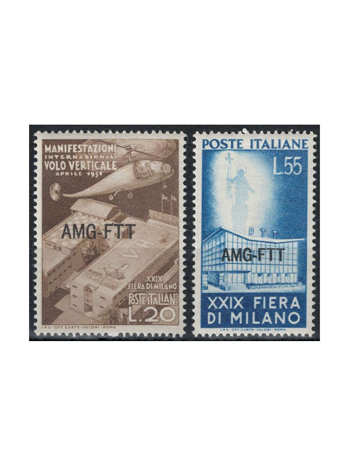 TRIESTE A 1951 Fiera di Milano 2v MH*