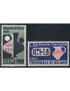 TRIESTE A 1951 Triennale di Milano 2v MH*