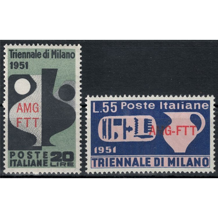 TRIESTE A 1951 Triennale di Milano 2v MH*