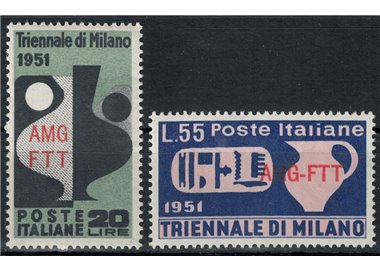 TRIESTE A 1951 Milan Triennial 2v MH*