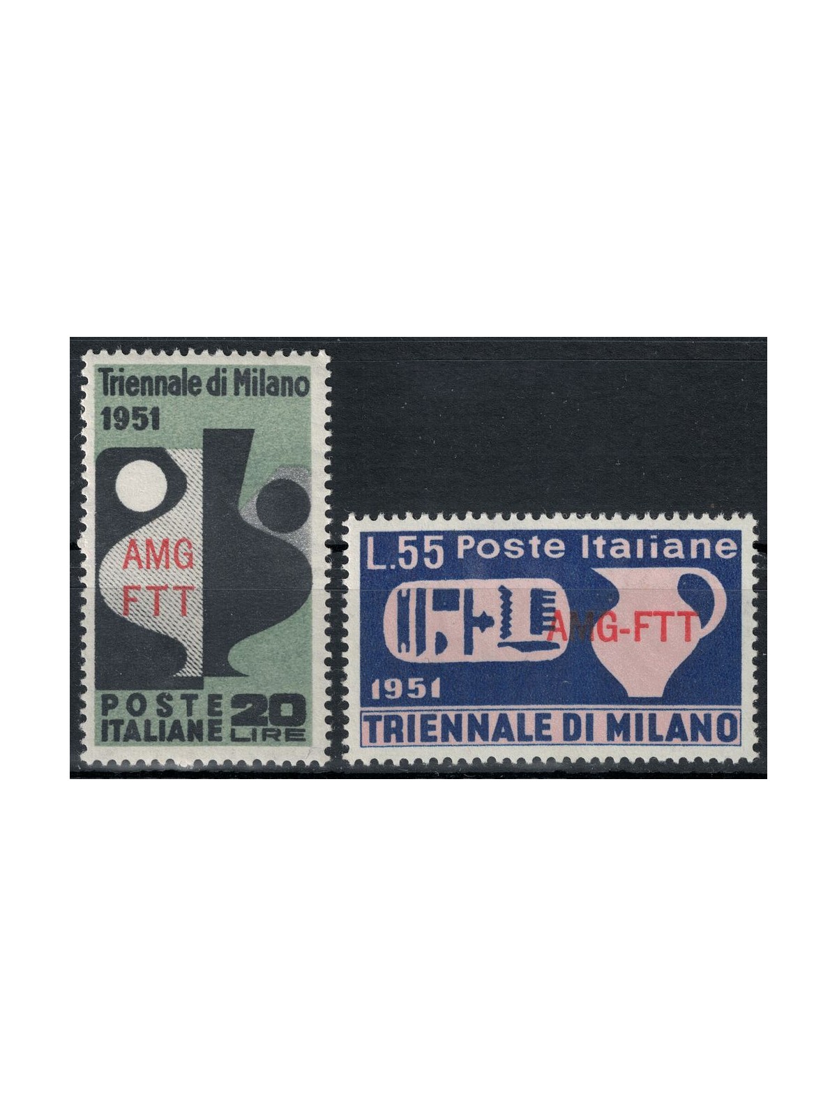 TRIESTE A 1951 Triennale di Milano 2v MH*