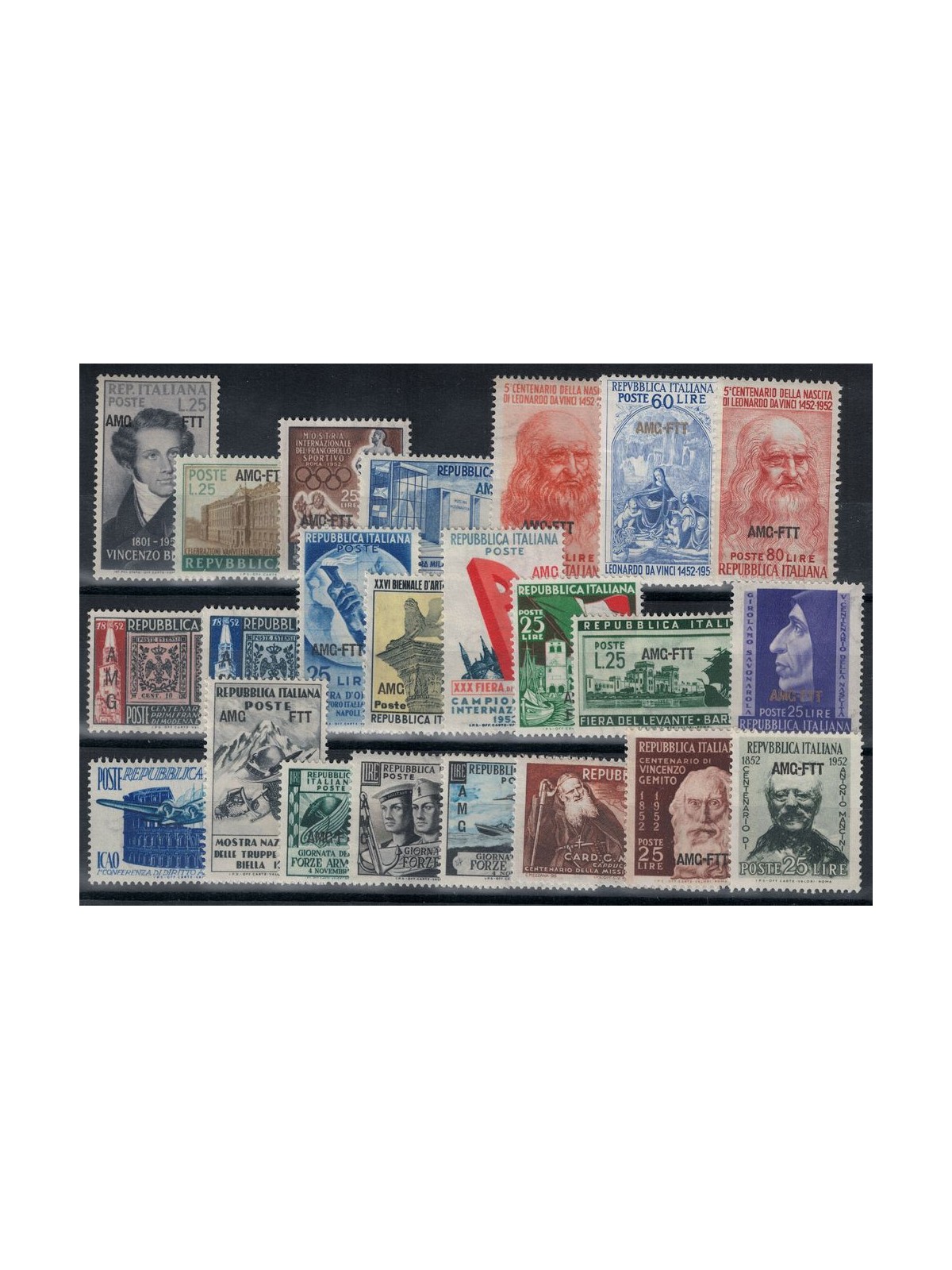 TRIESTE A 1952 Complete vintage 23v MNH**