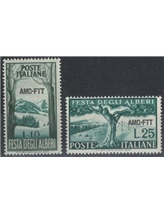 TRIESTE A 1951 Festival of the Trees 2v MH*