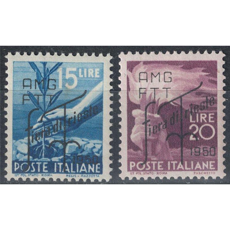 TRIESTE A 1950 Fiera di Trieste 2v MH*