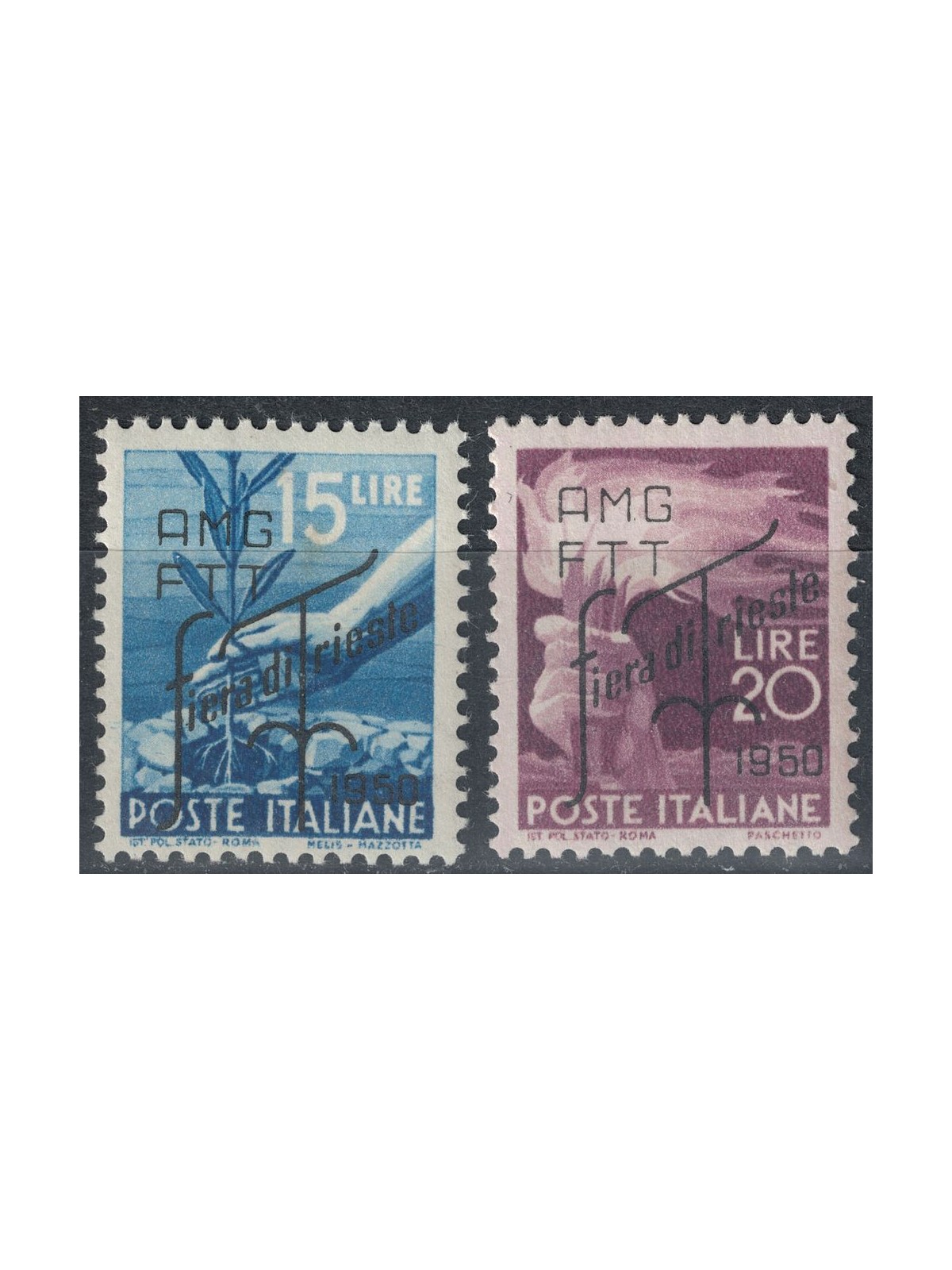 TRIESTE A 1950 Trieste Fair 2v MH*