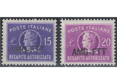 TRIESTE A 1949-52 Recapito autorizzato 2v MH*