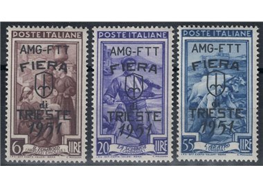 TRIESTE A 1951 Trieste Fair 3v MH*