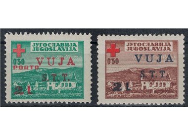 TRIESTE B 1948 Croce Rossa 2v MH*