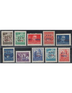 TRIESTE B 1949 Soprastampati 10v MH*