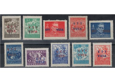 TRIESTE B 1949 Overprinted 10v MH*