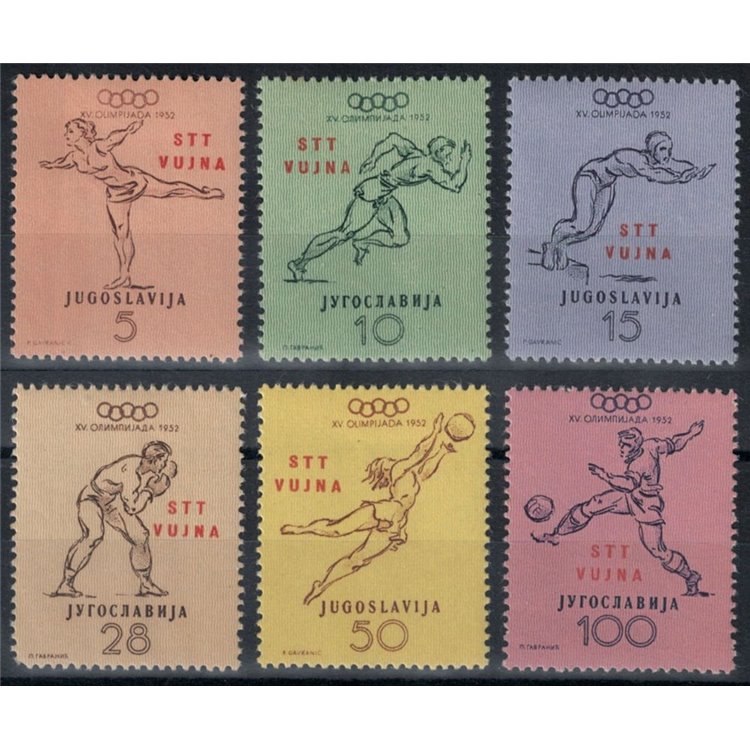 TRIESTE B 1952 Olimpiade di Helsinki 6v MH*