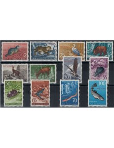 TRIESTE B 1954 Animals 12v MH*