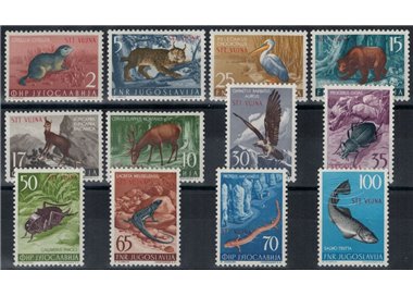 TRIESTE B 1954 Animali 12v MH*