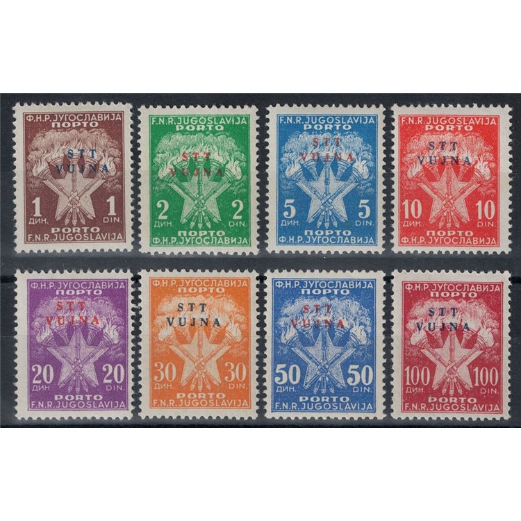 TRIESTE B 1952 Segnatasse 8v MH*
