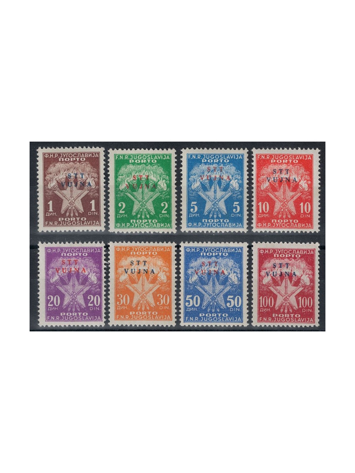 TRIESTE B 1952 Segnatasse 8v MH*