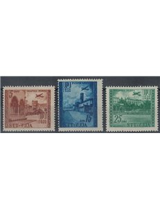 TRIESTE B 1952 Anniversary UPU (airmail) 3v MH*