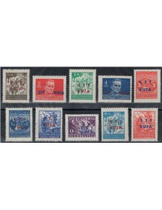 TRIESTE B 1949 Overprinted 10v MNH**