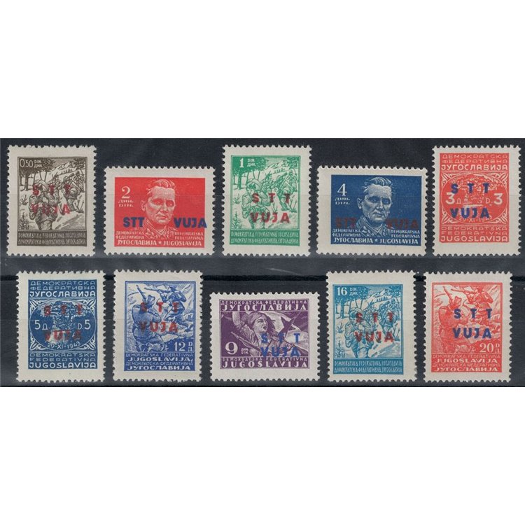 TRIESTE B 1949 Soprastampati 10v MNH**