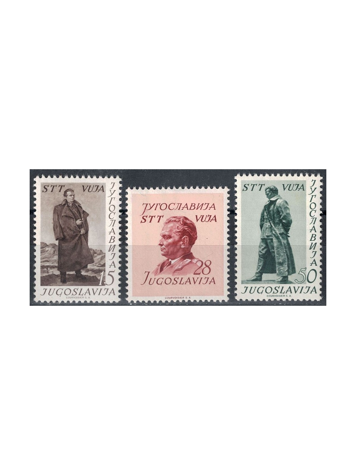 TRIESTE B 1952 Maresciallo Tito 3v MH*