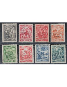 TRIESTE B 1953 Economia e industria 8v MH*