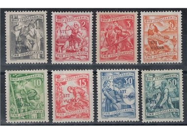 TRIESTE B 1953 Economia e industria 8v MH*