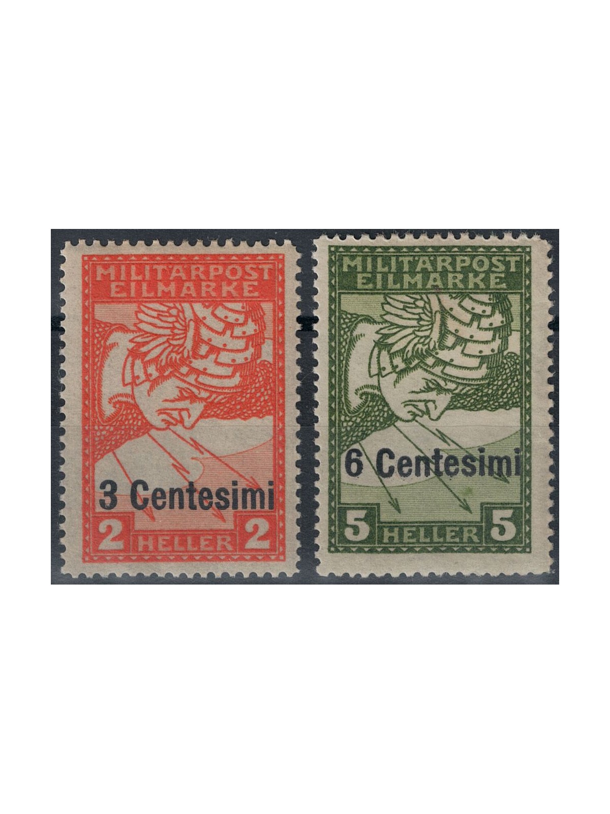 FRIULI (OCC. AUSTRIACA) 1918 Espressi per giornali 2v MH*