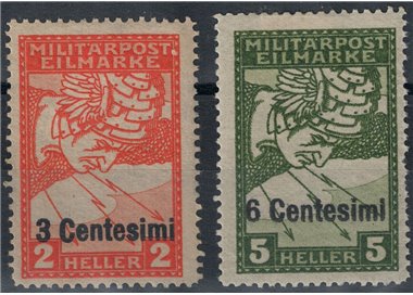 FRIULI (WESTERN AUSTRIAN) 1918 Express for newspapers 2v MH* (2)