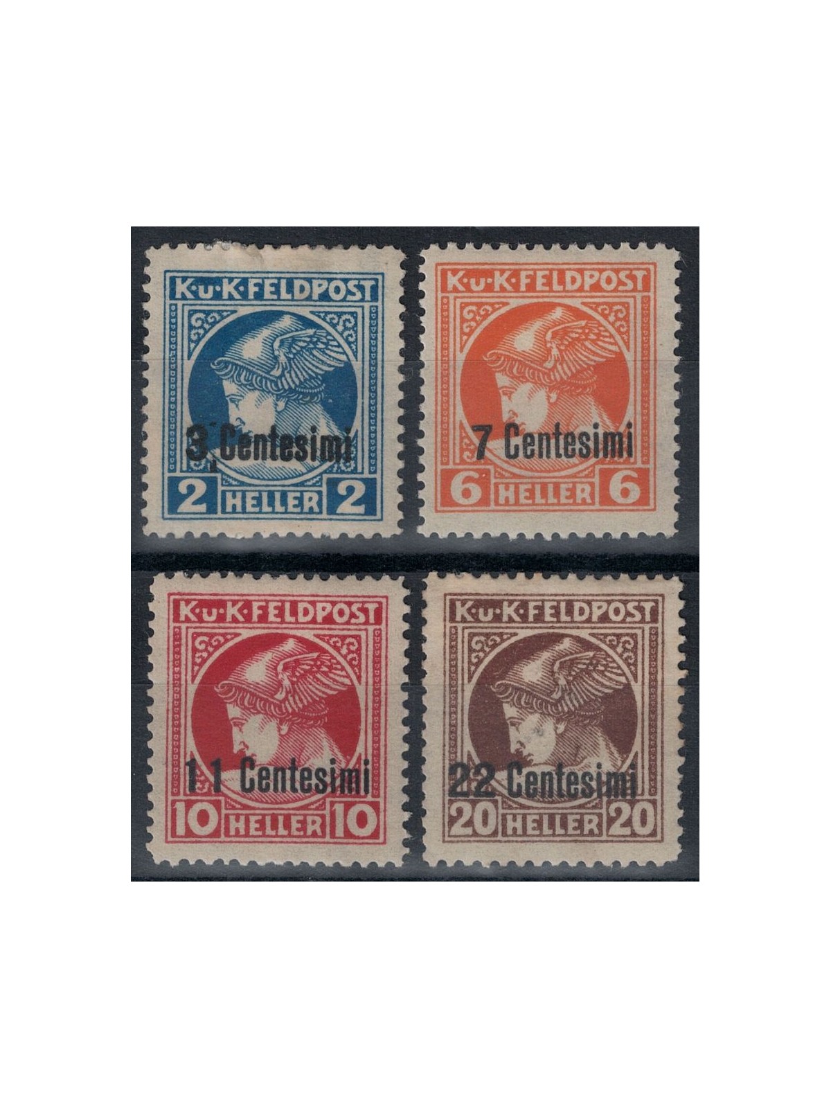 FRIULI (WESTERN AUSTRIAN) 1918 Newspaper stamps 4v MH*
